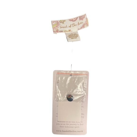 Band Of The Free Run The World Pine Paisley Empire Waist Midi Dress Size Large - Picture 15 of 16